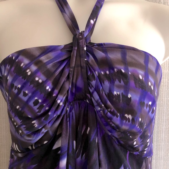MXM Purple Print Halter Top - Picture 2 of 7